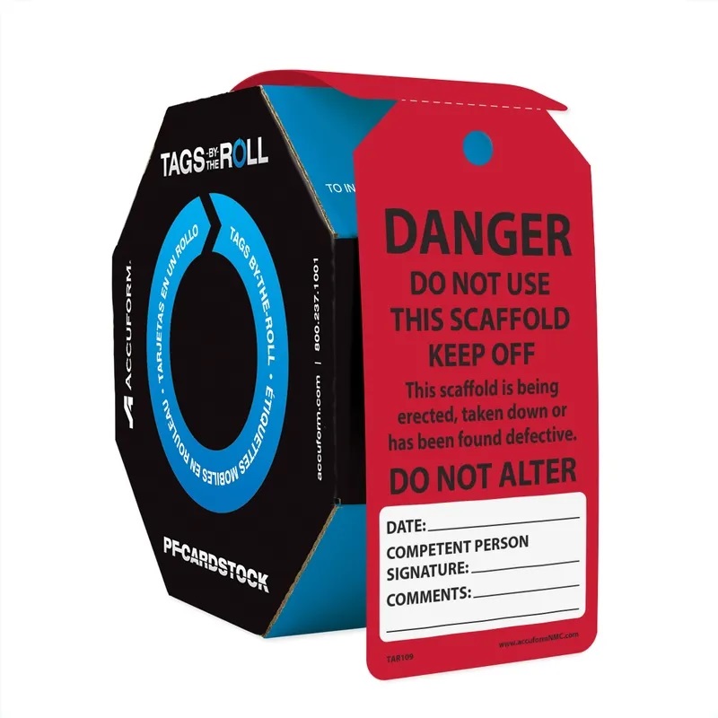 DO NOT USE THIS SCAFFOLD TAGS 100/RL - Tagged Gloves